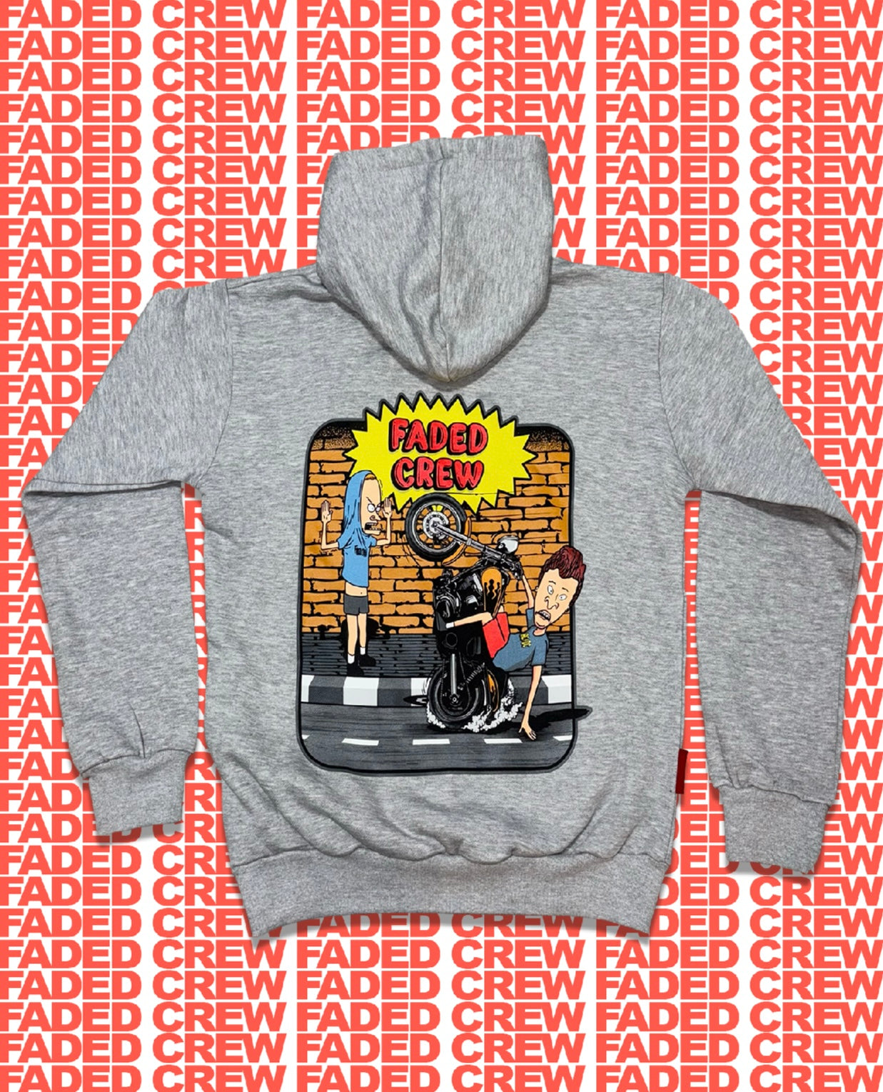 FADED CREW "B&B HAND DRAG" HOODIE