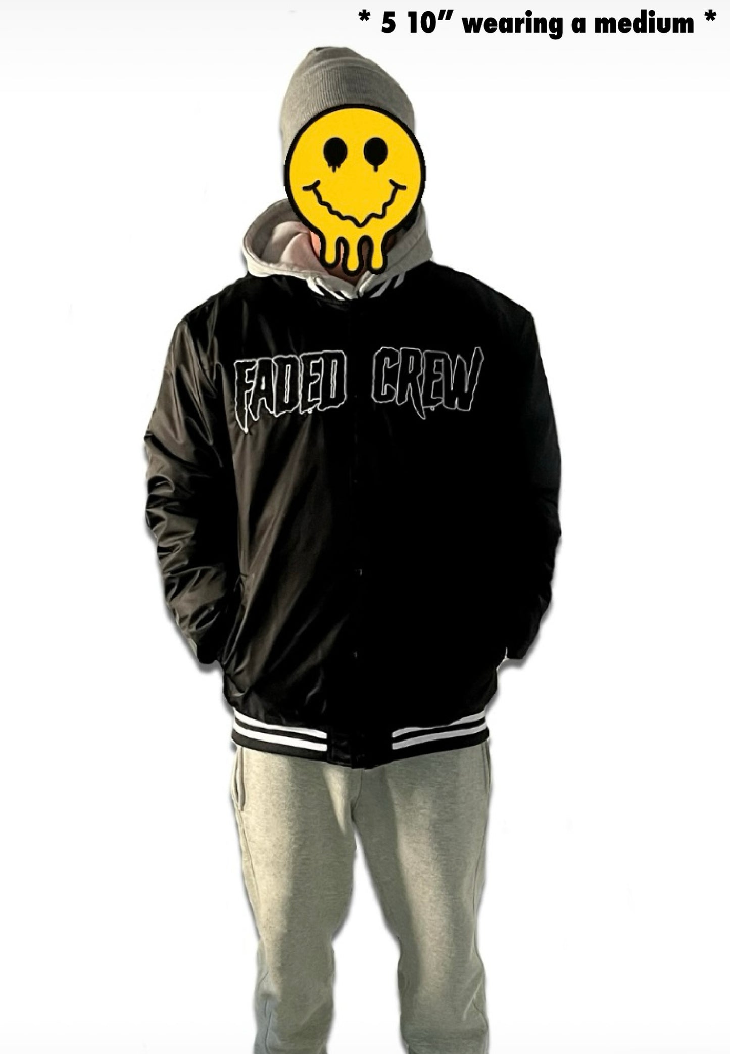 FADED CREW "STREETS' VARSITY JACKET