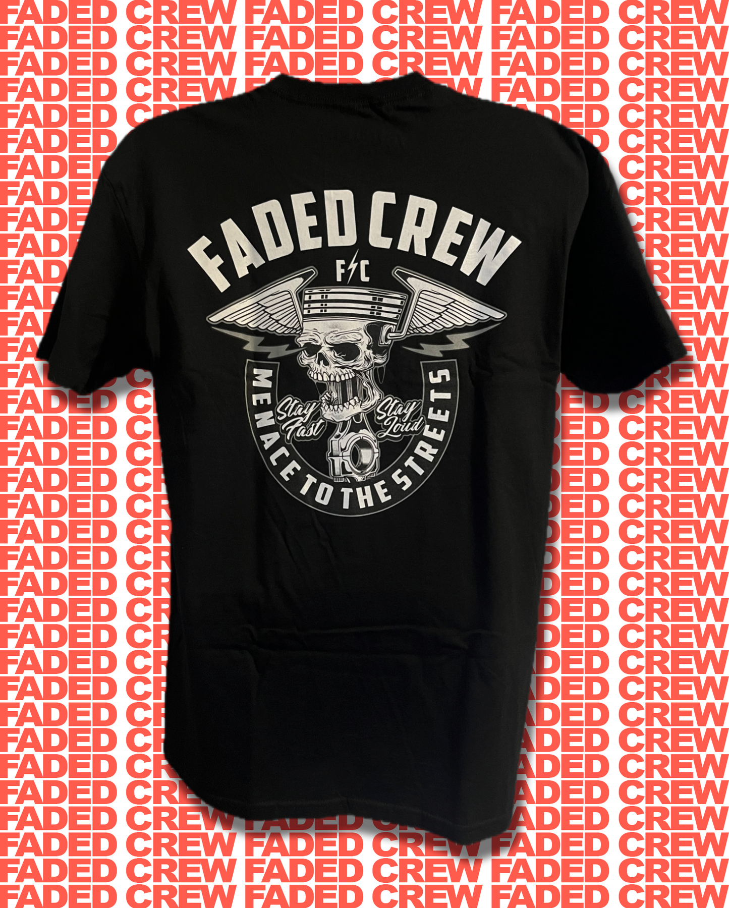 FADED CREW "PISTON HEAD" TEE