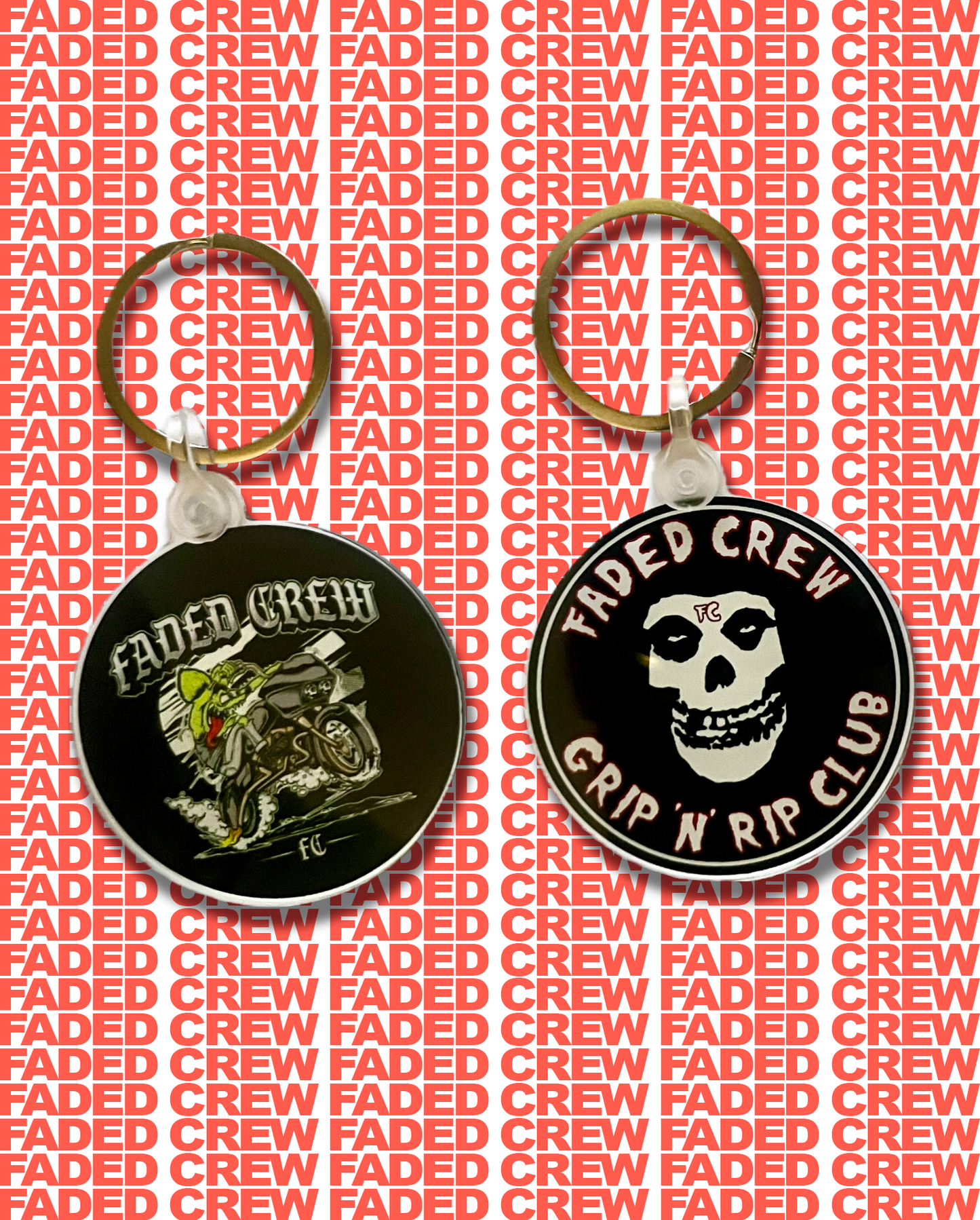 FADED CREW KEYCHAINS