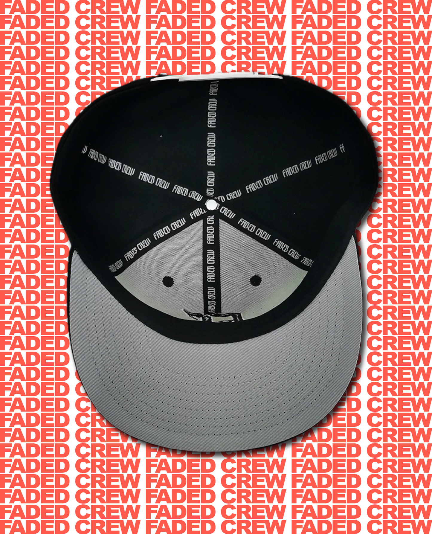 FADED CREW BLK/WHITE SNAPBACK NEW ERA STYLE