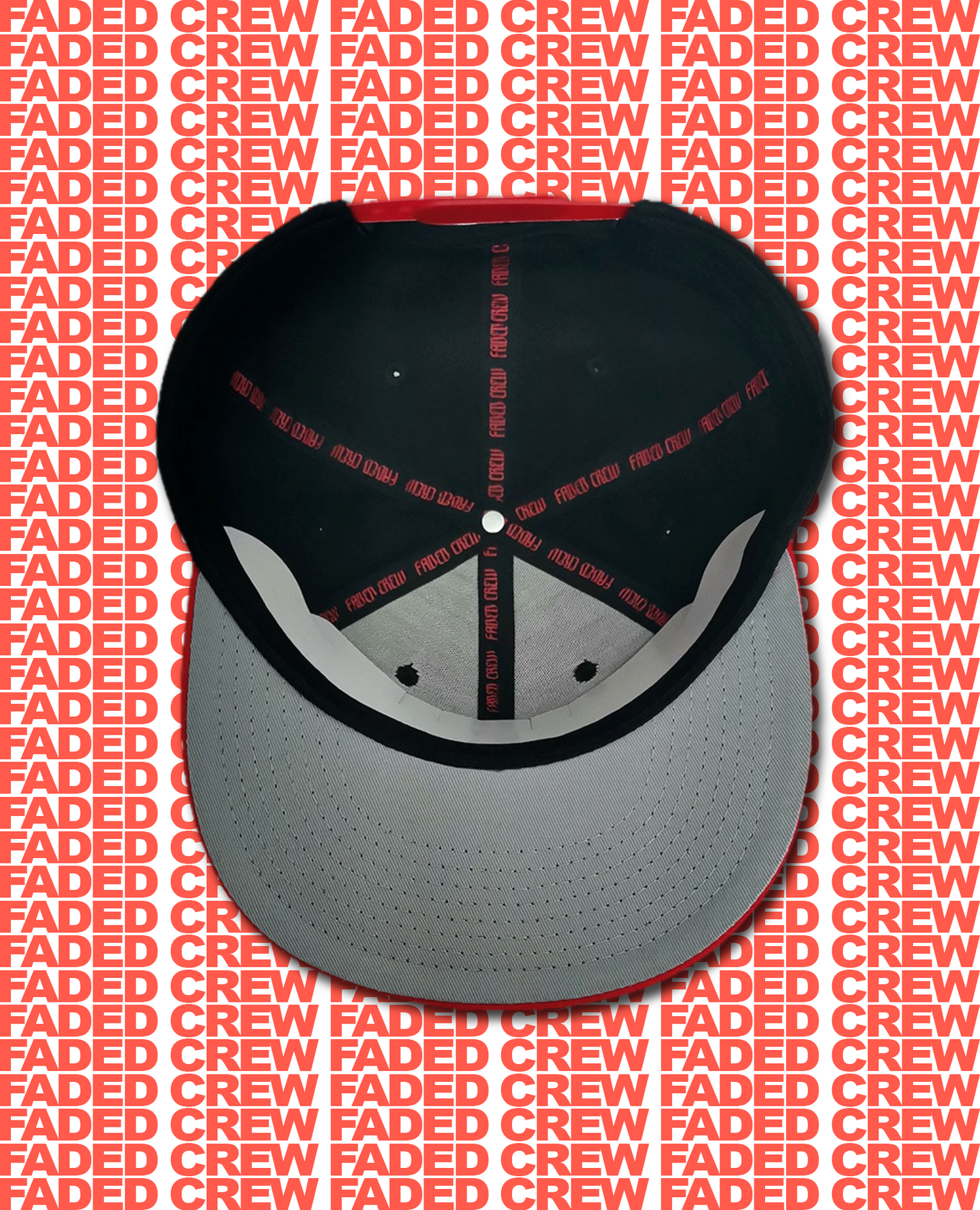 FADED CREW RED/WHITE SNAPBACK NEW ERA STYLE