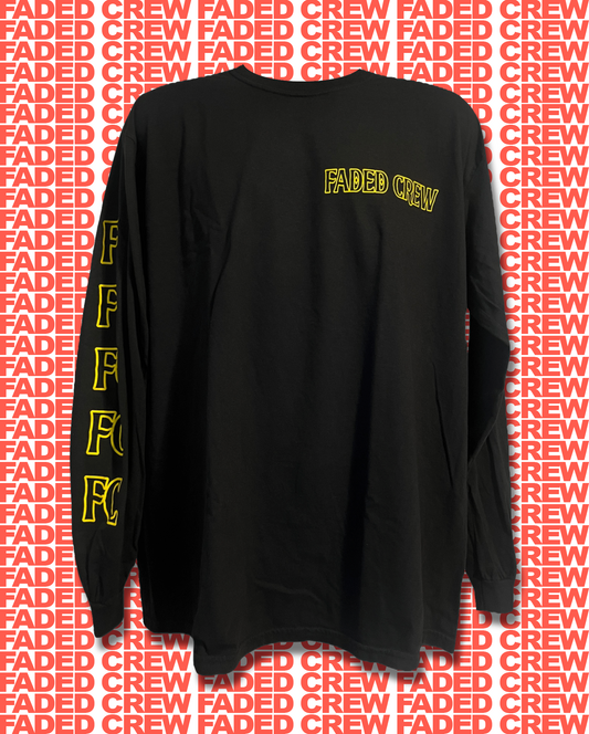 FADED CREW “NO FUCKS” LONG SLEEVE SHIRT