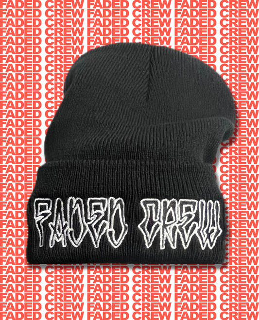 FADED CREW "CHICANO" LOGO BEANIE BLACK