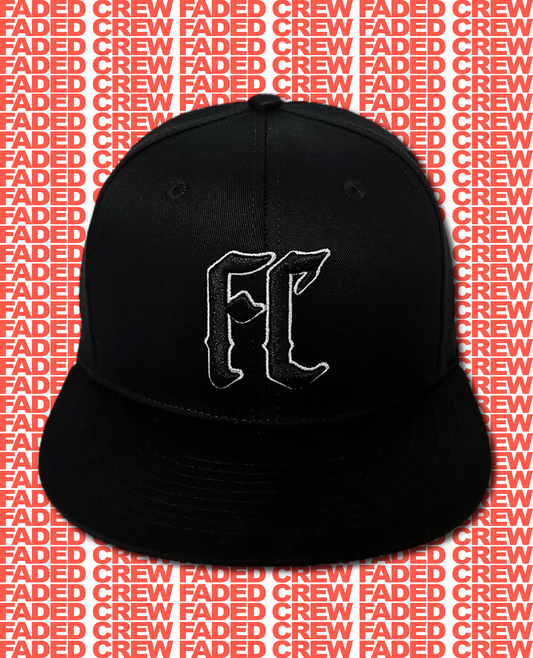 FADED CREW BLK/WHITE SNAPBACK NEW ERA STYLE