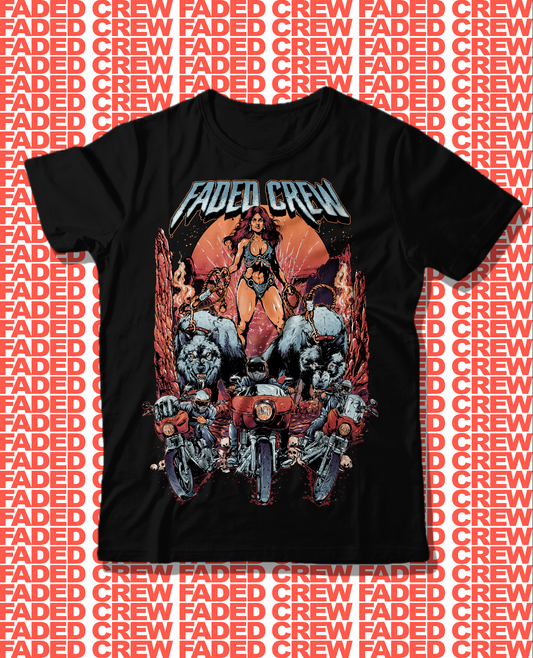 FADED CREW “METAL” TEE
